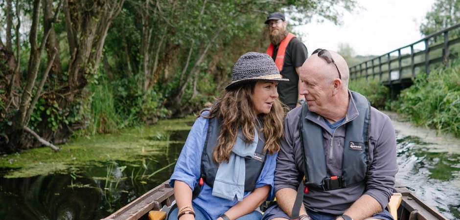 Couple on boat at Boyne Boats