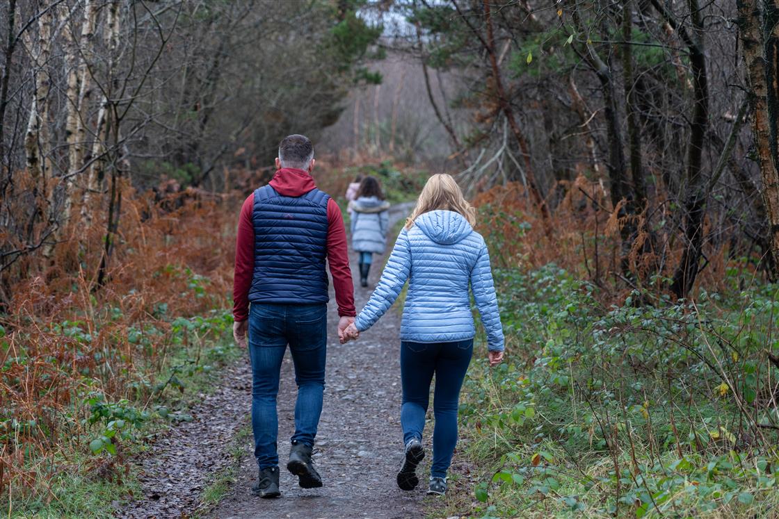 Walking at Girley Bog