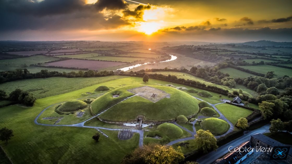 Knowth Sunset by Copterview Ireland