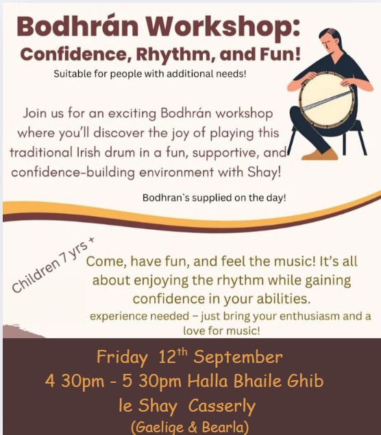 Bodhran Class with Shay Casserly