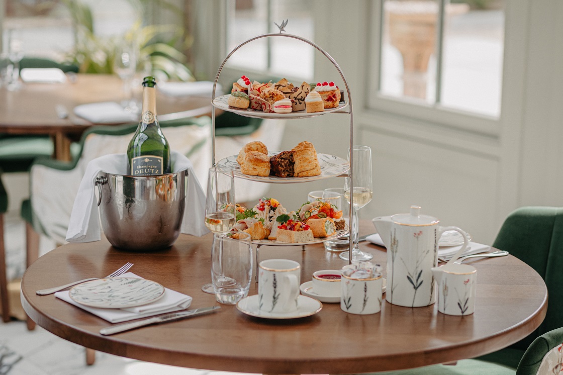 Afternoon Tea and champagne at Tankardstown House