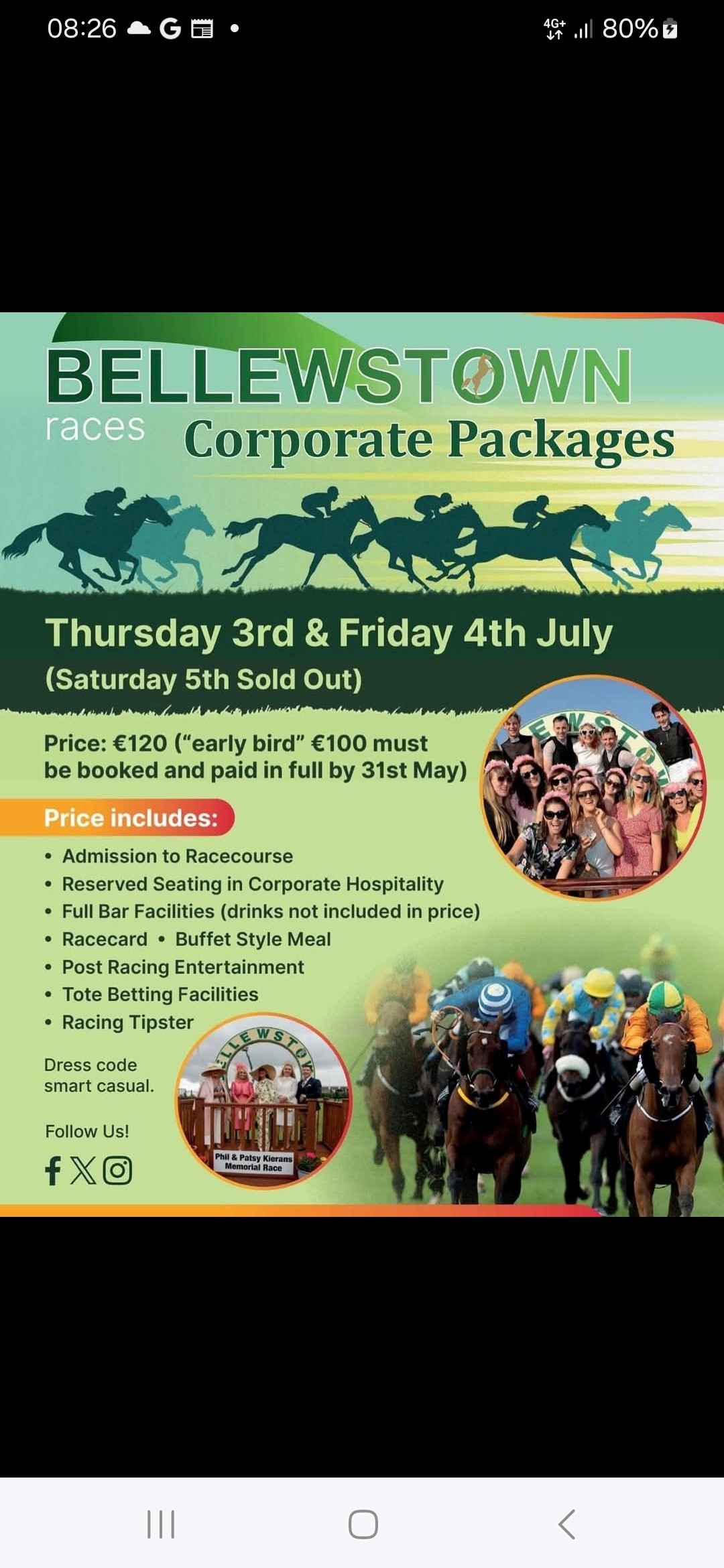 Bellewstown Corporate Packages 