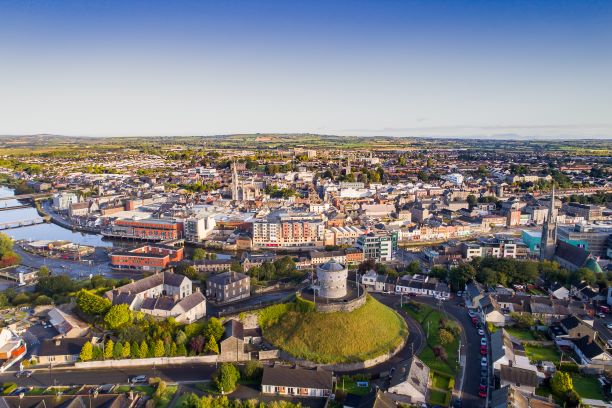 Drogheda Town by Copter View Ireland