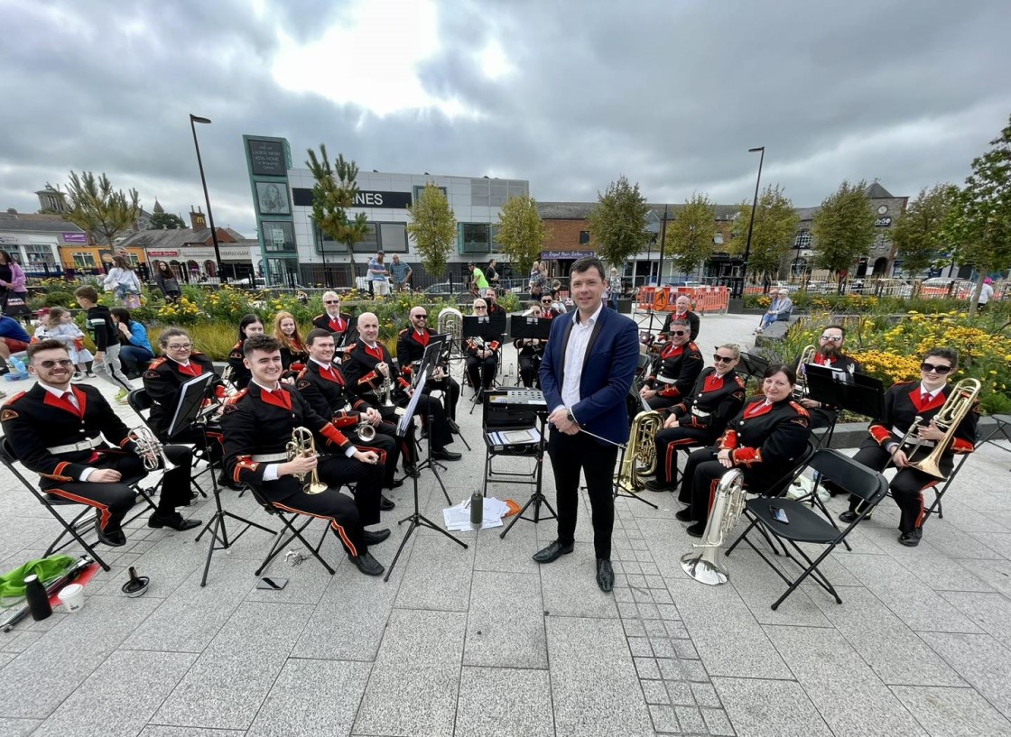 Irish National Foresters Band at Kennedy Plaza Navan