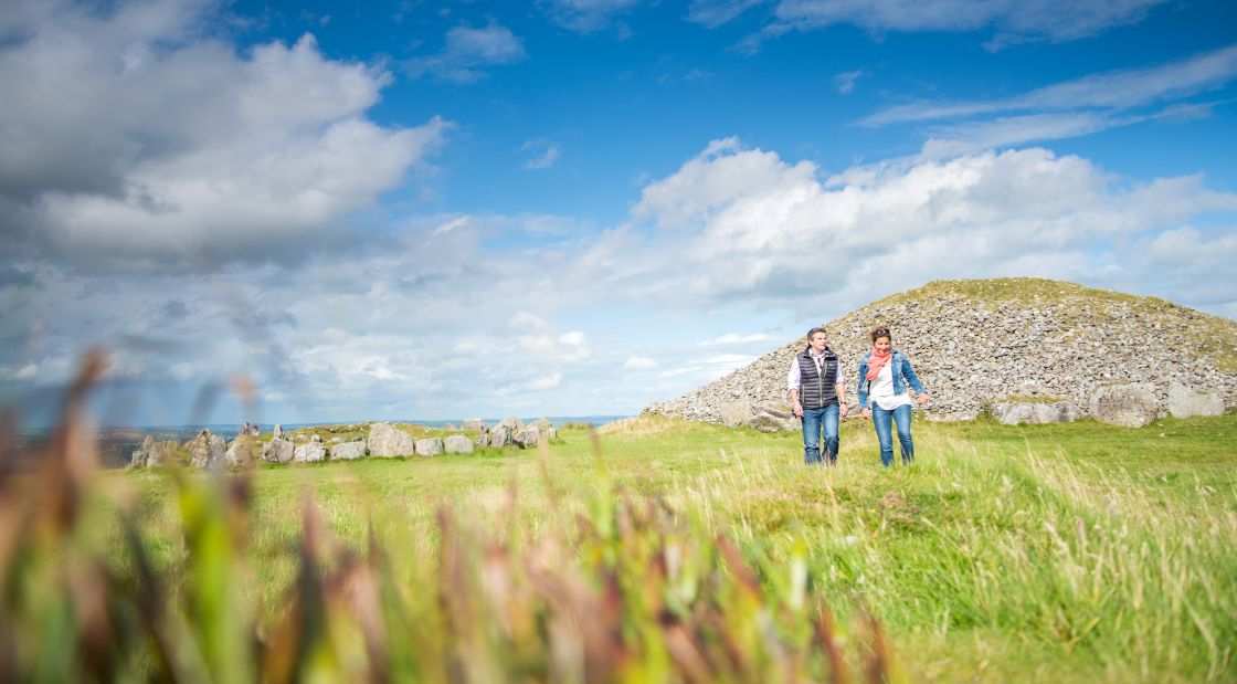 Couple at Loughcrew Cairns