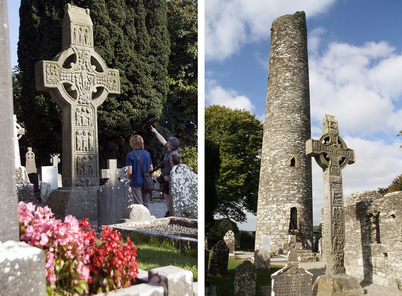 Marvel at Monasterboice high crosses