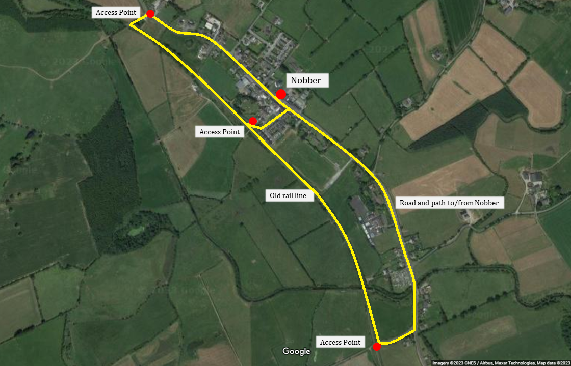 Nobber Greenway Map