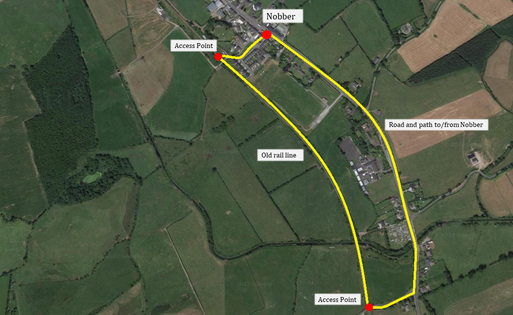 Nobber Greenway Map