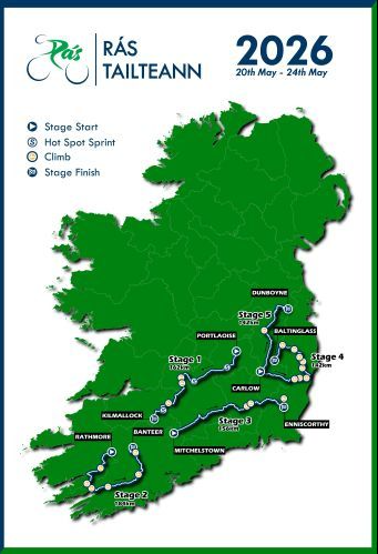 Rás Tailteann Map