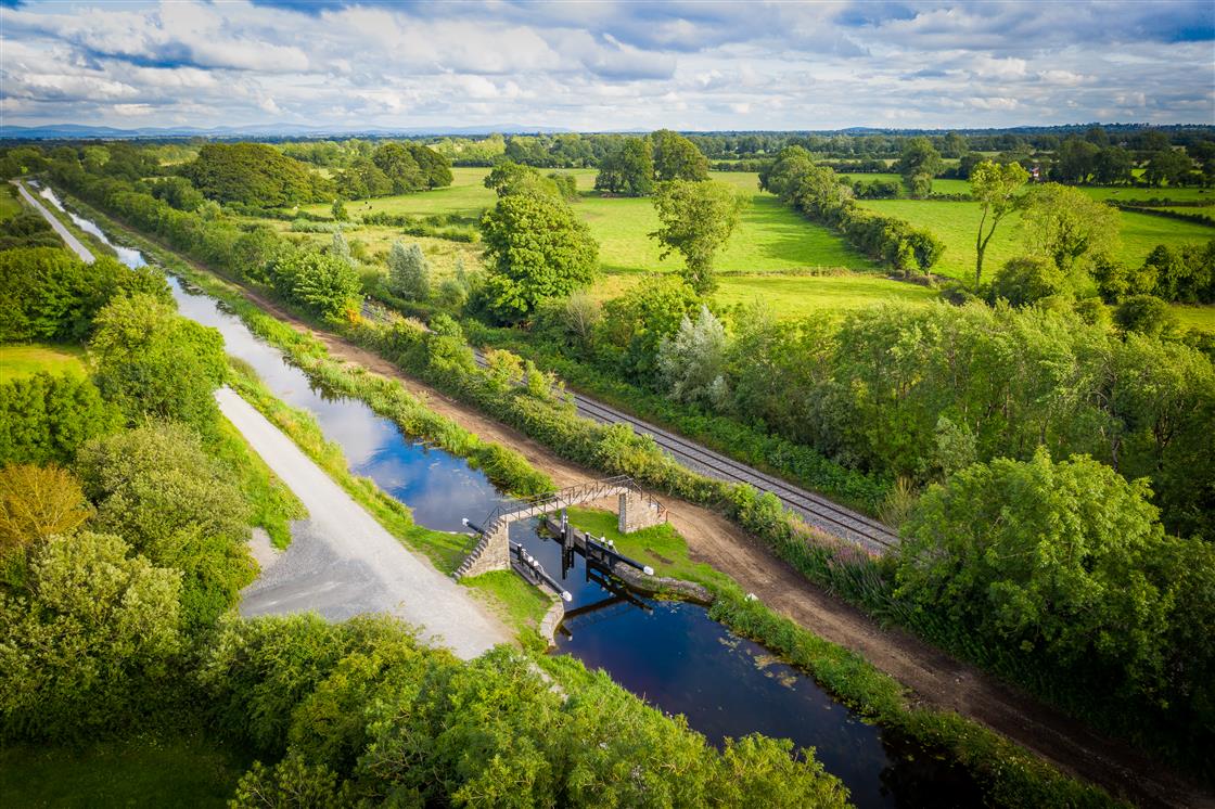 Royal Canal Greenway by Copterview Ireland