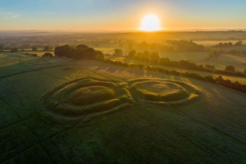 Sunrise at the Hill of Tara by Copter View Ireland