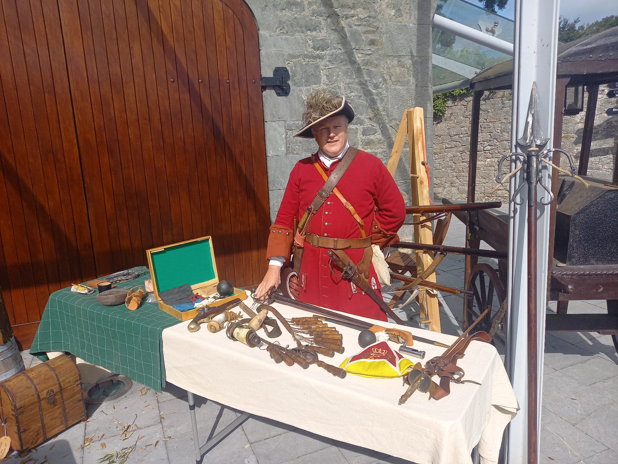 Tola with weapons