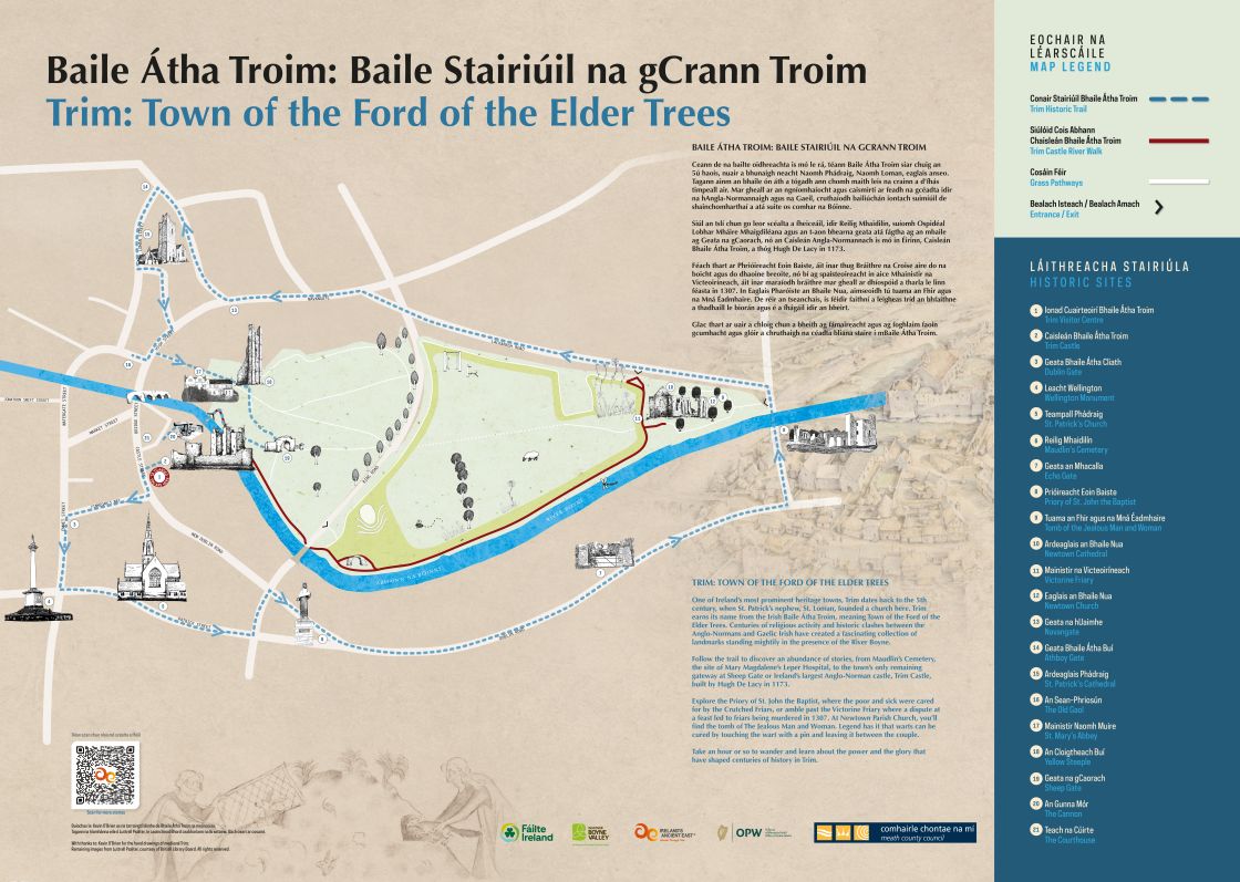 Trim Historic Trail Map