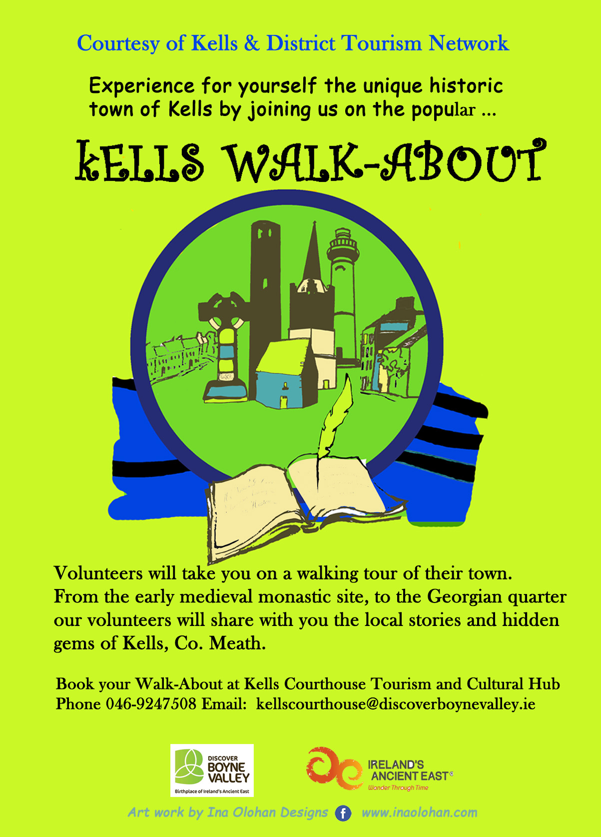 Kells Walkabout Tours info poster