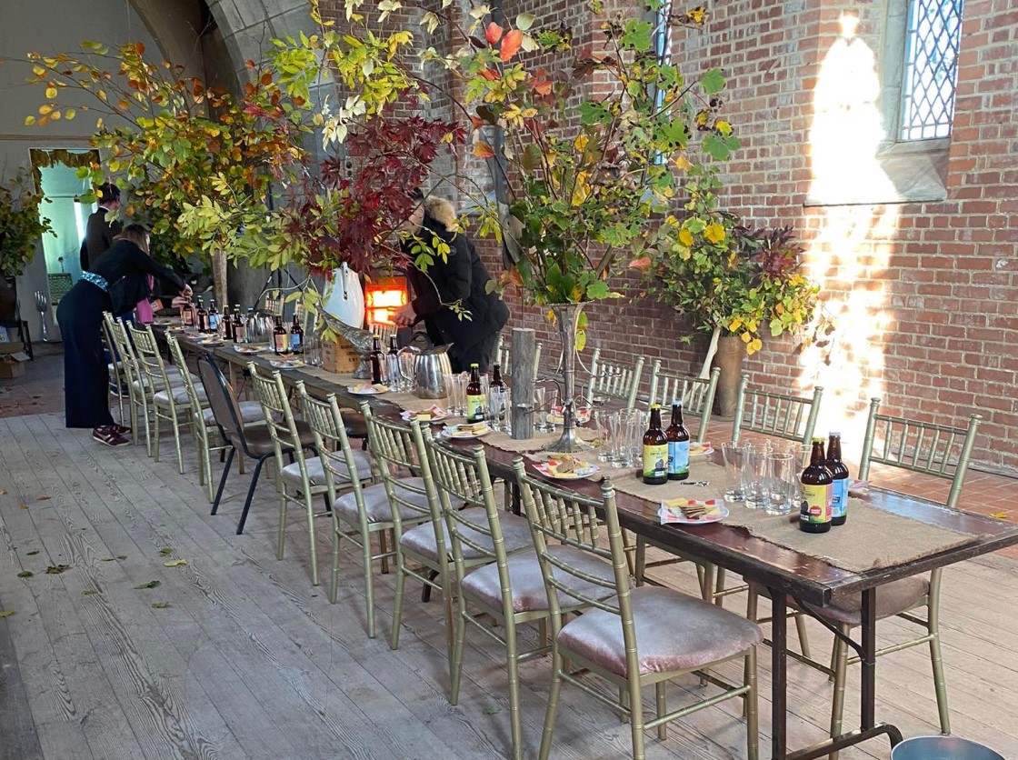 Banquet table at Samhain Food Festival